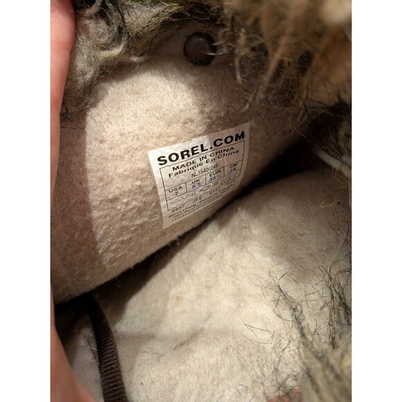 Sorel Joan of Arctic Boots Faux Fur Brown Waterproof Insulated Winter 7 Snow - Picture 10 of 10